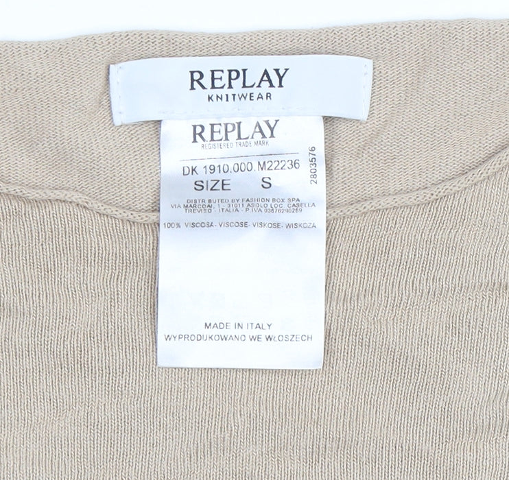 Womens UK Size S Replay Beige Pullover Jumper