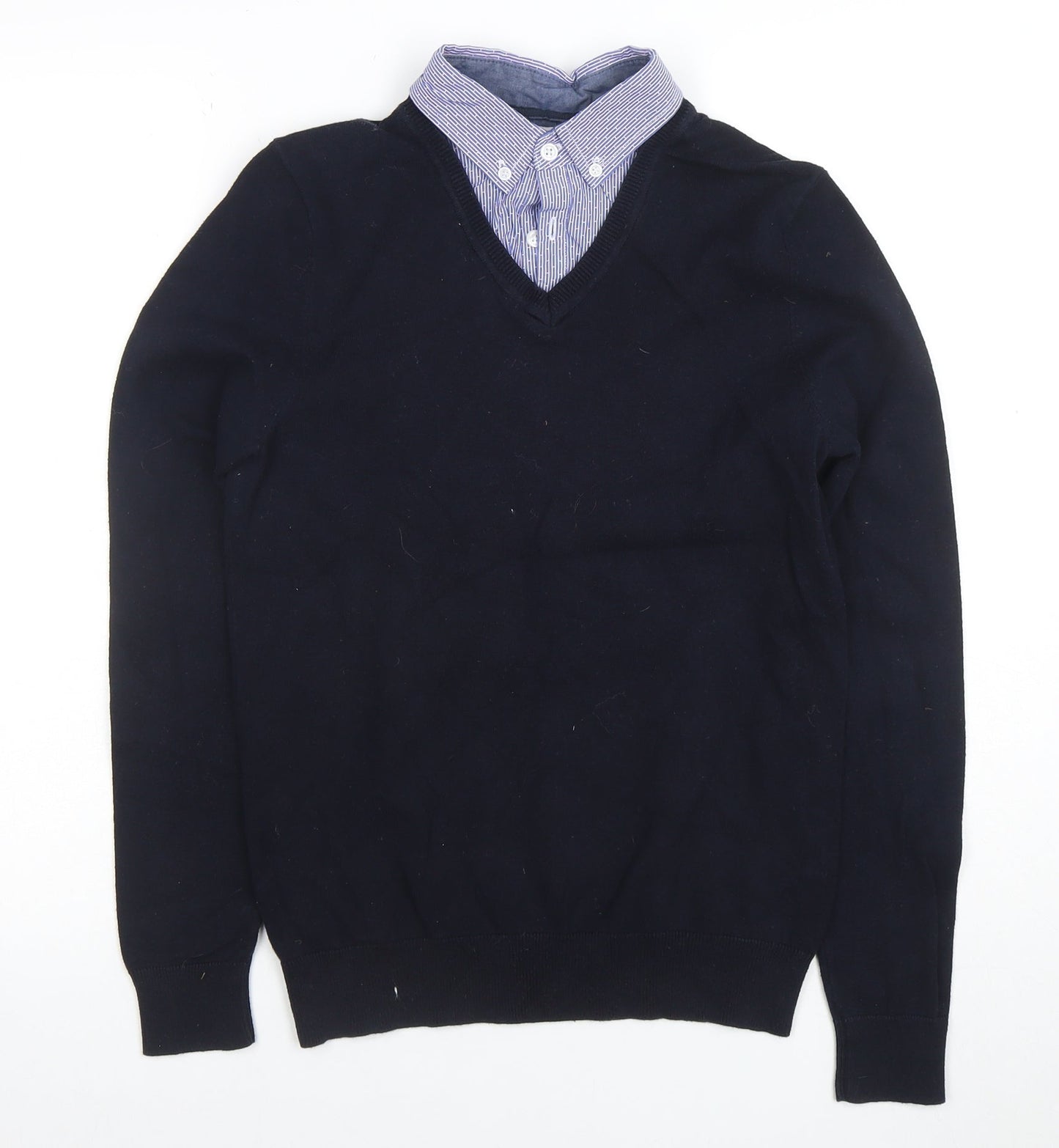 Mens UK Size XS NEXT Blue Pullover Jumper