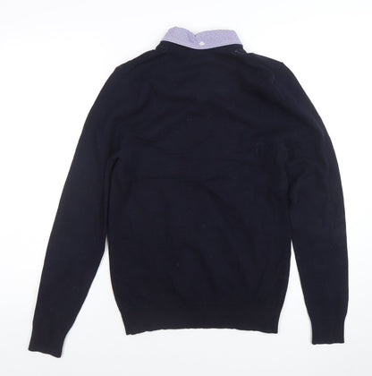 Mens UK Size XS NEXT Blue Pullover Jumper