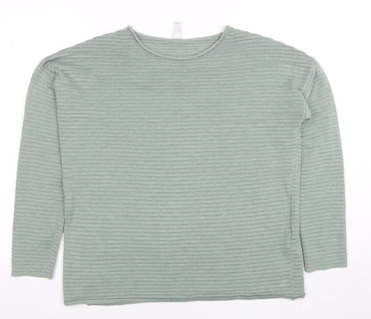 Womens UK Size M Soyaconcept Green Basic Blouse