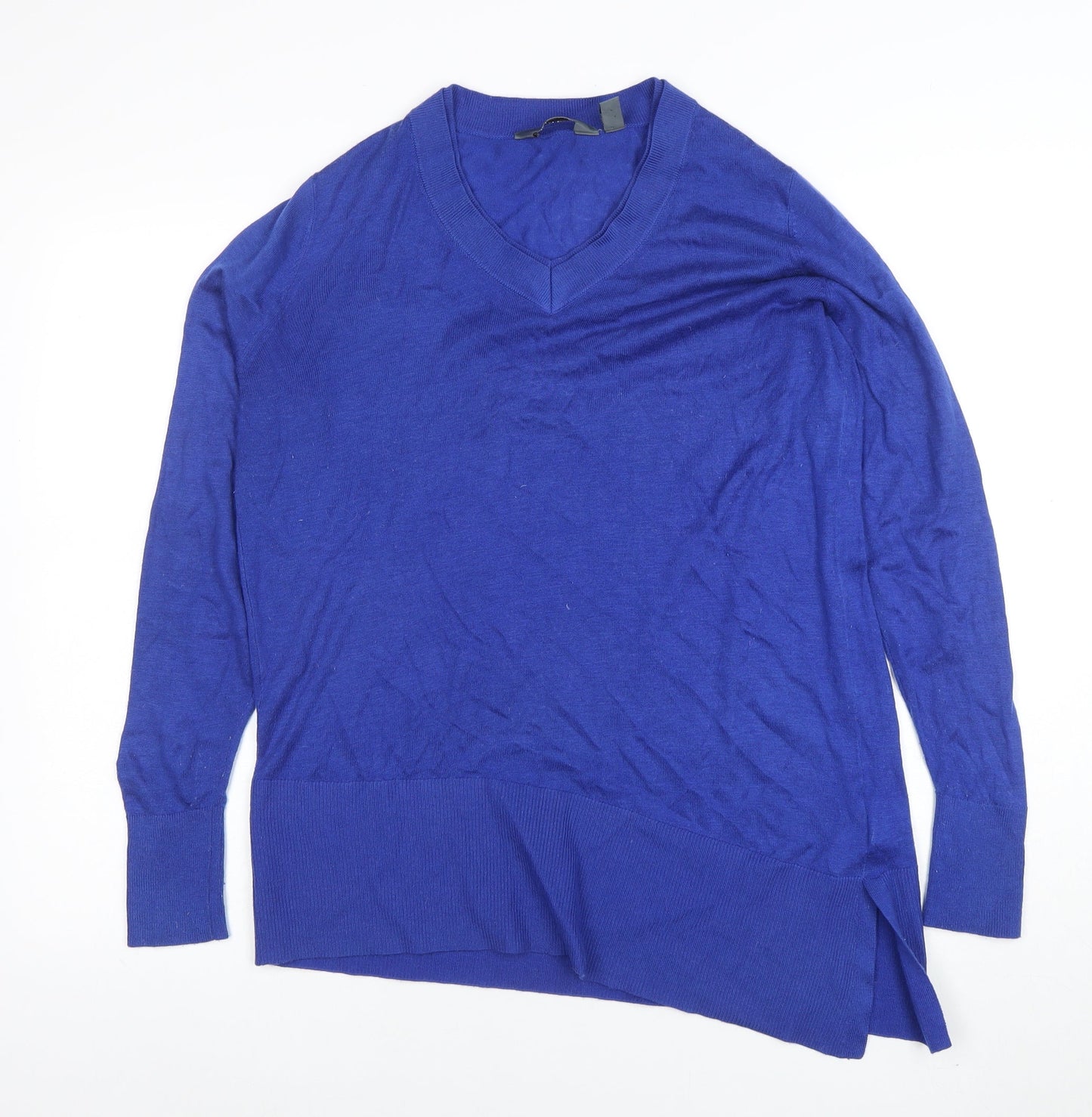 Womens UK Size S Lands’ End Blue Pullover Jumper