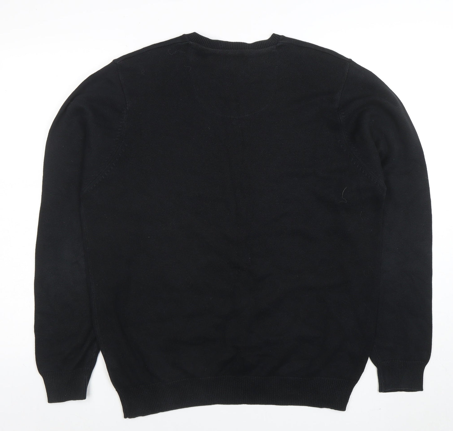 Mens UK Size M Blue Harbour Black Pullover Jumper