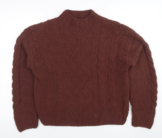 Womens UK Size S Primark Brown Pullover Jumper