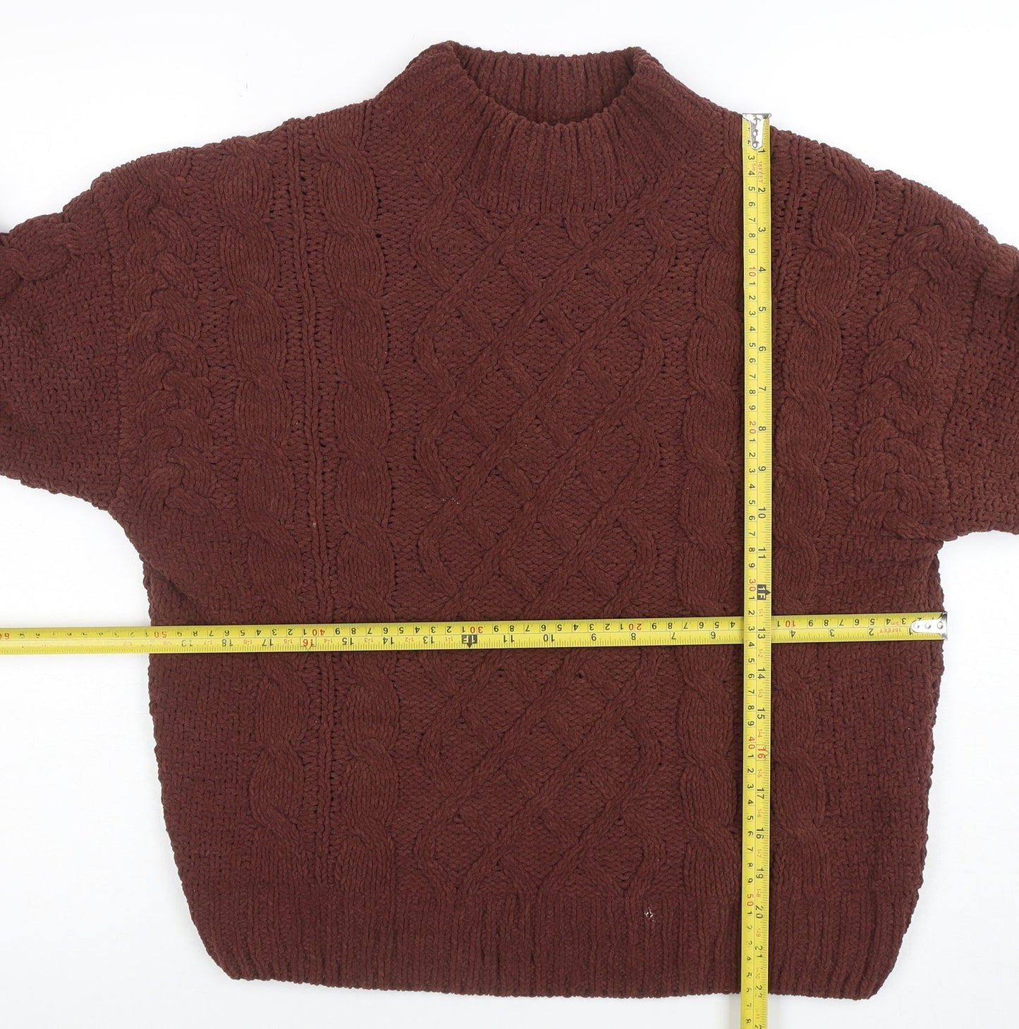Womens UK Size S Primark Brown Pullover Jumper