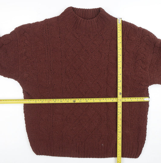Womens UK Size S Primark Brown Pullover Jumper