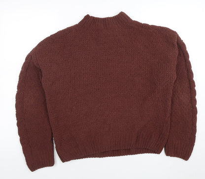 Womens UK Size S Primark Brown Pullover Jumper