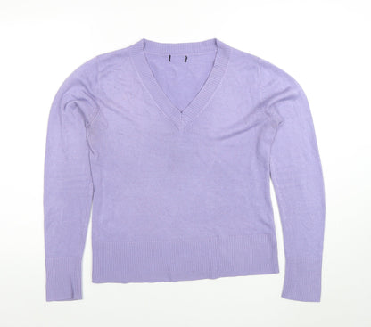 Womens UK Size 12 F&F Purple Pullover Jumper