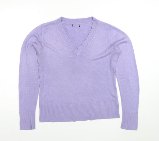 Womens UK Size 12 F&F Purple Pullover Jumper