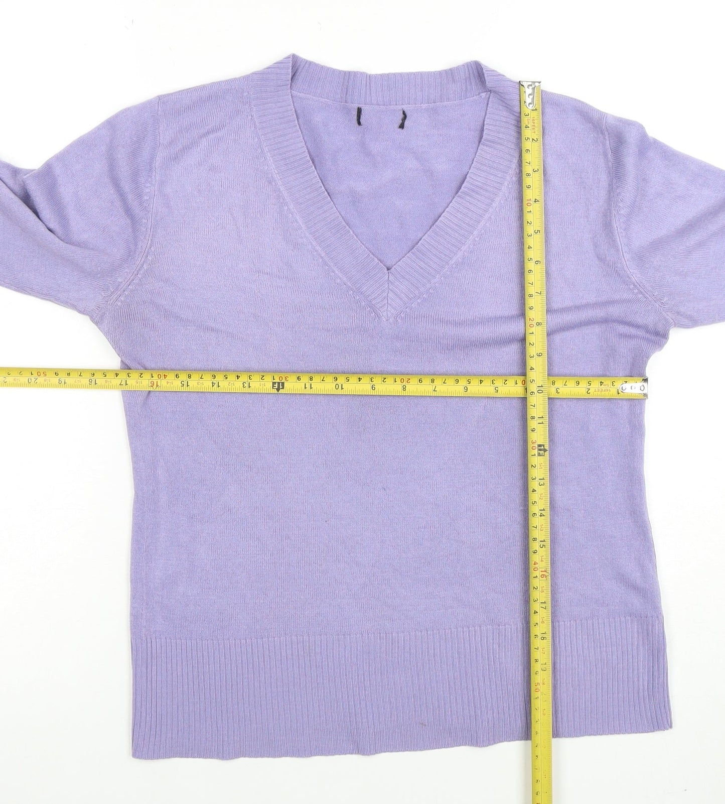 Womens UK Size 12 F&F Purple Pullover Jumper