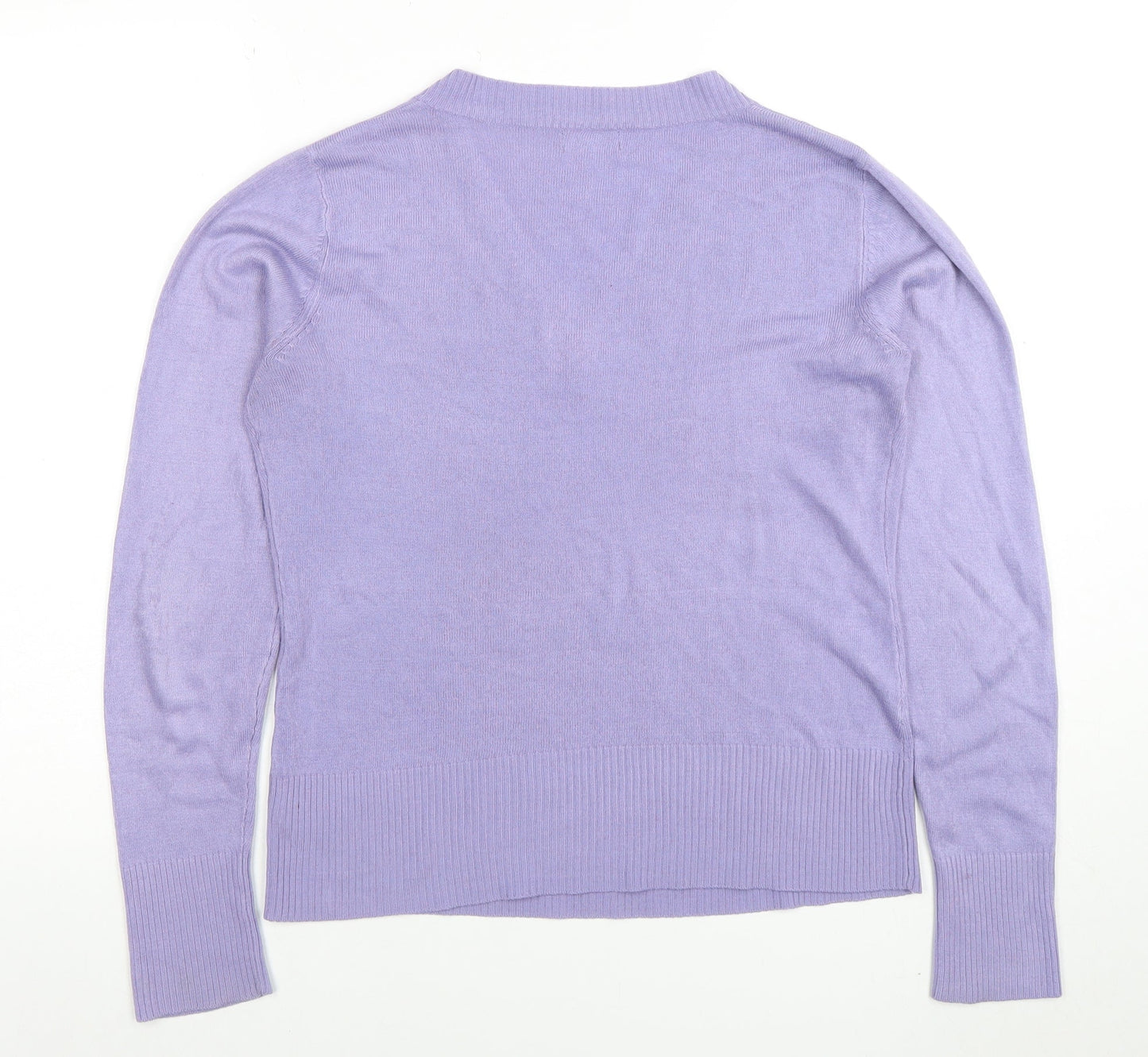 Womens UK Size 12 F&F Purple Pullover Jumper