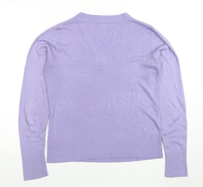 Womens UK Size 12 F&F Purple Pullover Jumper