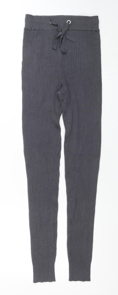 Womens UK Size 6 F&F Regular Fit Jogger Grey Trousers