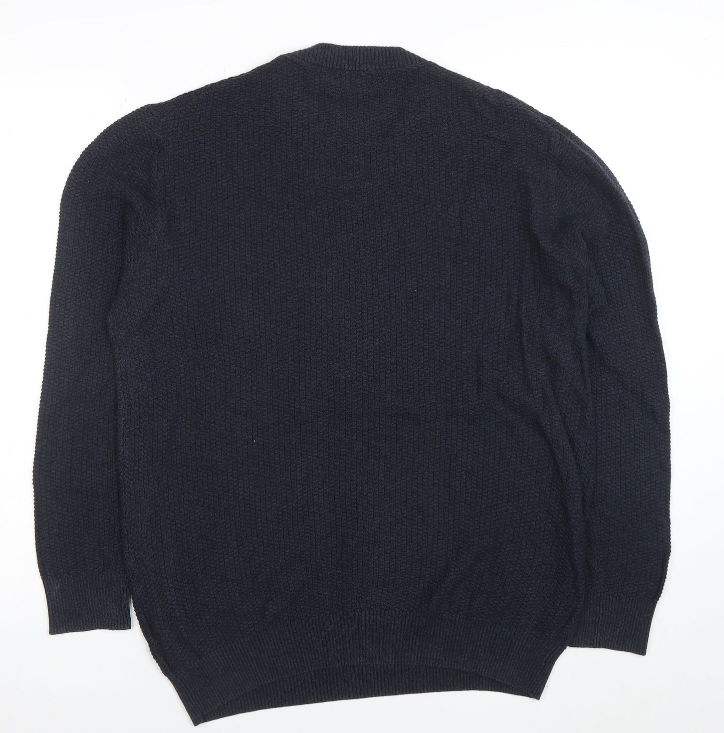Mens UK Size L George Blue Pullover Jumper