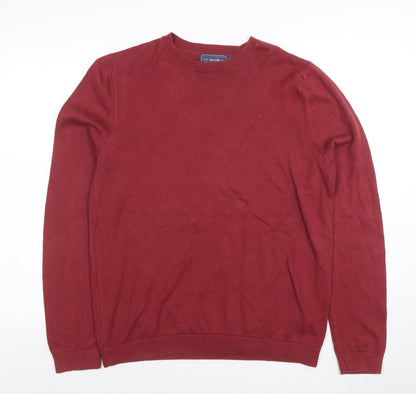 Mens UK Size M Topman Red Pullover Jumper