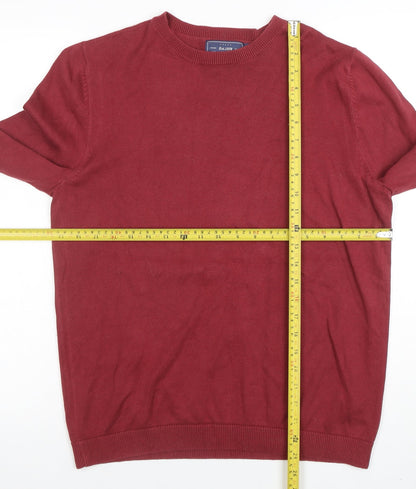Mens UK Size M Topman Red Pullover Jumper