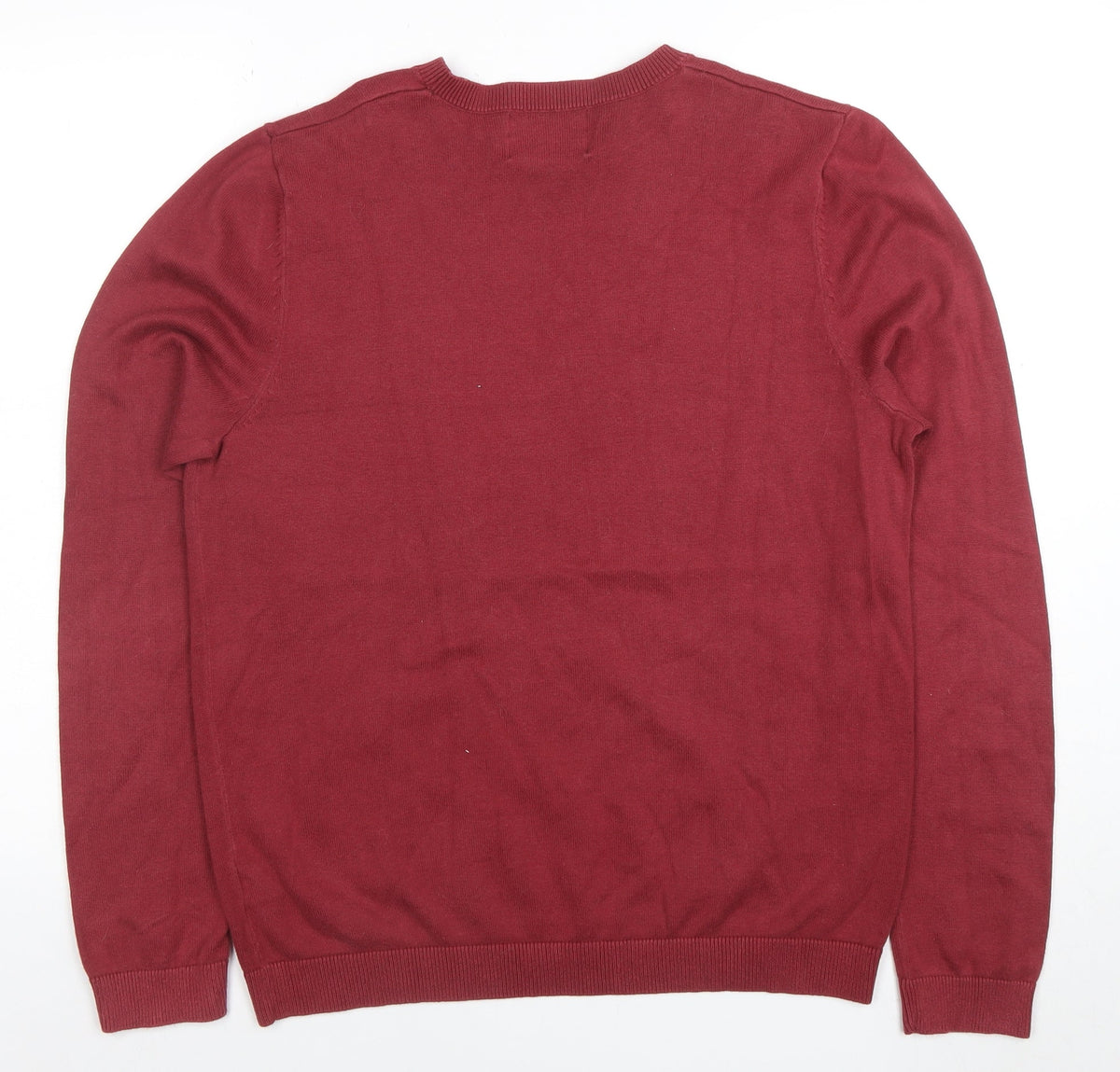 Mens UK Size M Topman Red Pullover Jumper