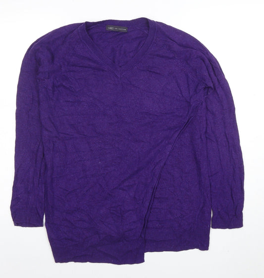 Womens UK Size 12 Marks and Spencer Purple Pullover Jumper
