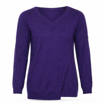 Womens UK Size 12 Marks and Spencer Purple Pullover Jumper