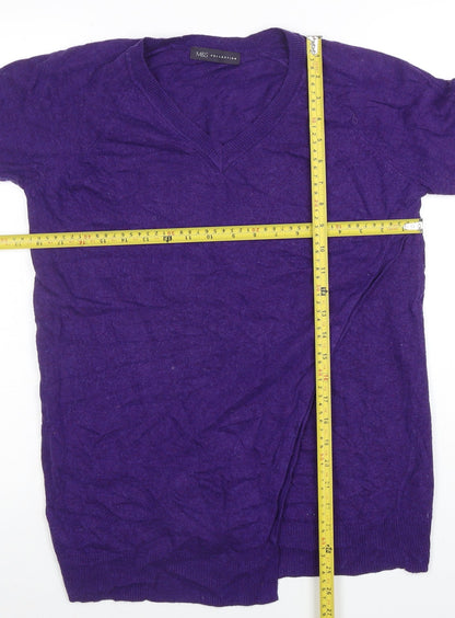 Womens UK Size 12 Marks and Spencer Purple Pullover Jumper