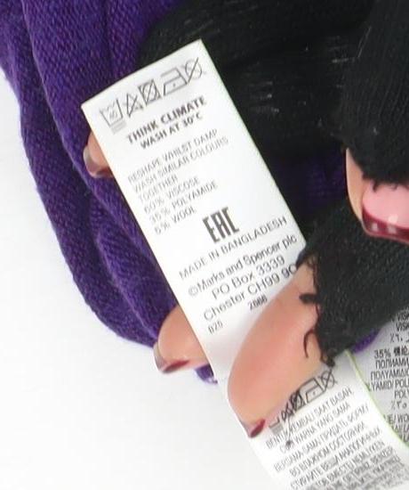 Womens UK Size 12 Marks and Spencer Purple Pullover Jumper