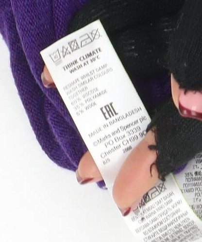 Womens UK Size 12 Marks and Spencer Purple Pullover Jumper