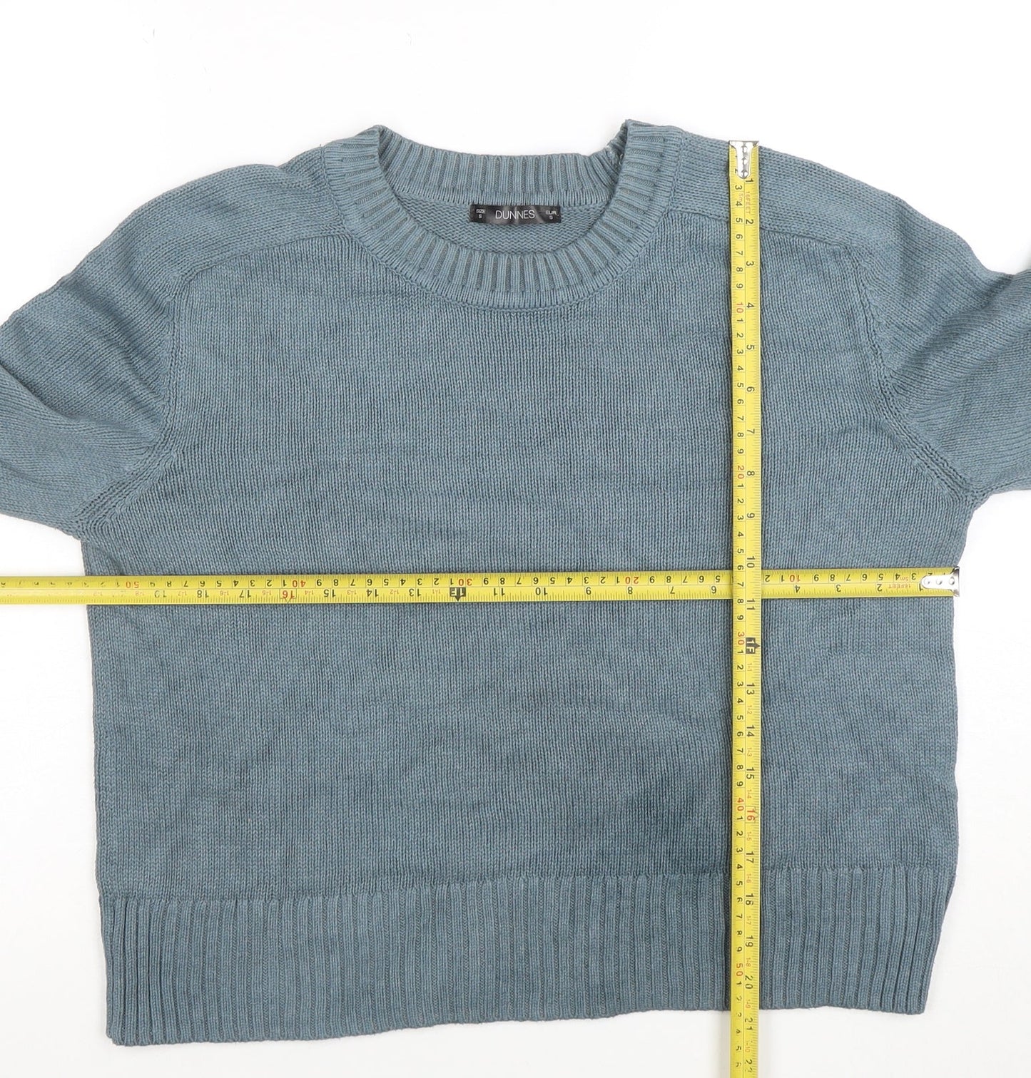 Womens UK Size S DUNNES Blue Pullover Jumper