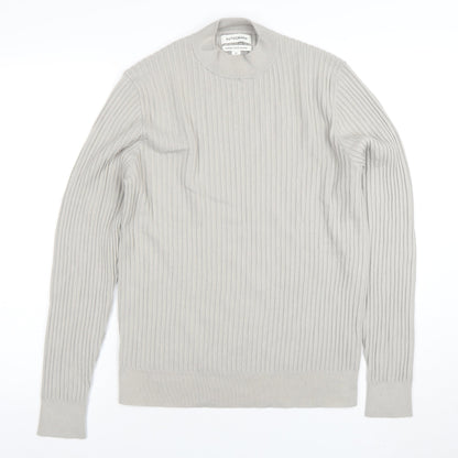 Mens UK Size M Marks and Spencer Beige Pullover Jumper