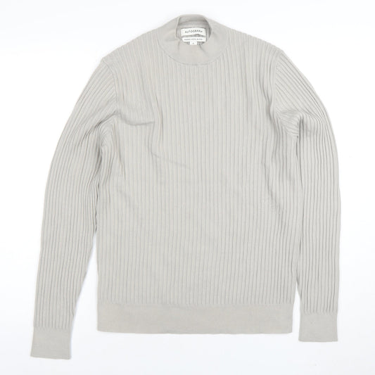 Mens UK Size M Marks and Spencer Beige Pullover Jumper