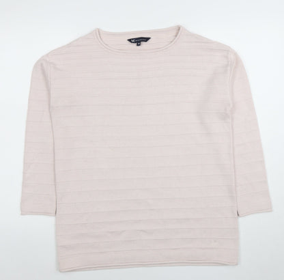 Womens UK Size 14 Crew Clothing Company Beige Pullover Jumper