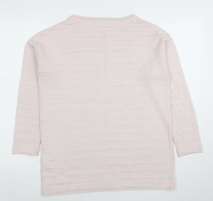Womens UK Size 14 Crew Clothing Company Beige Pullover Jumper