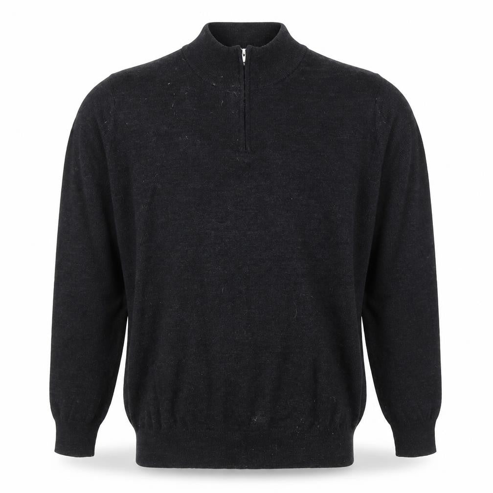 Mens UK Size L Marks and Spencer Black Full Zip Jumper