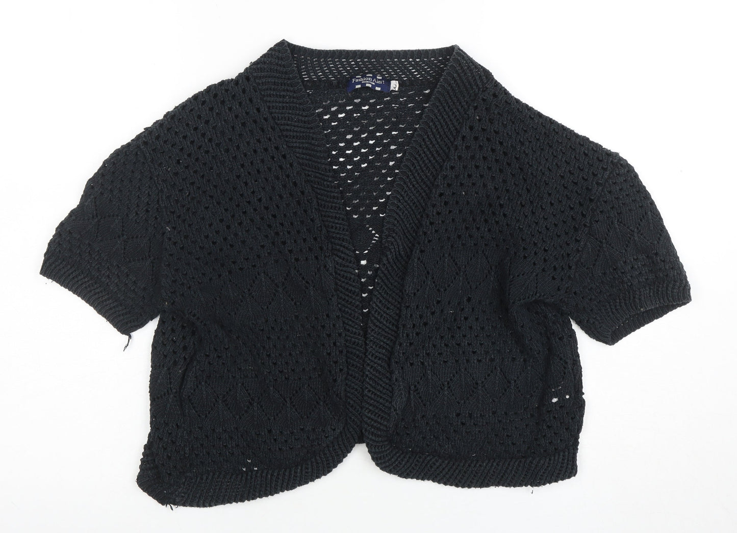Womens UK Size M Fashion Alert Black Cardigan Jumper