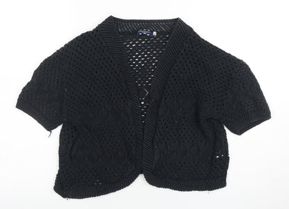 Womens UK Size M Fashion Alert Black Cardigan Jumper