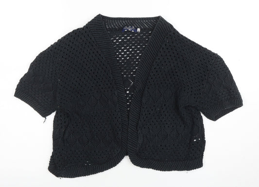 Womens UK Size M Fashion Alert Black Cardigan Jumper