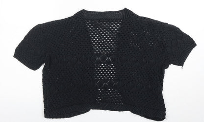 Womens UK Size M Fashion Alert Black Cardigan Jumper