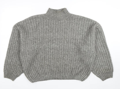 Womens UK Size S F&F Grey Pullover Jumper