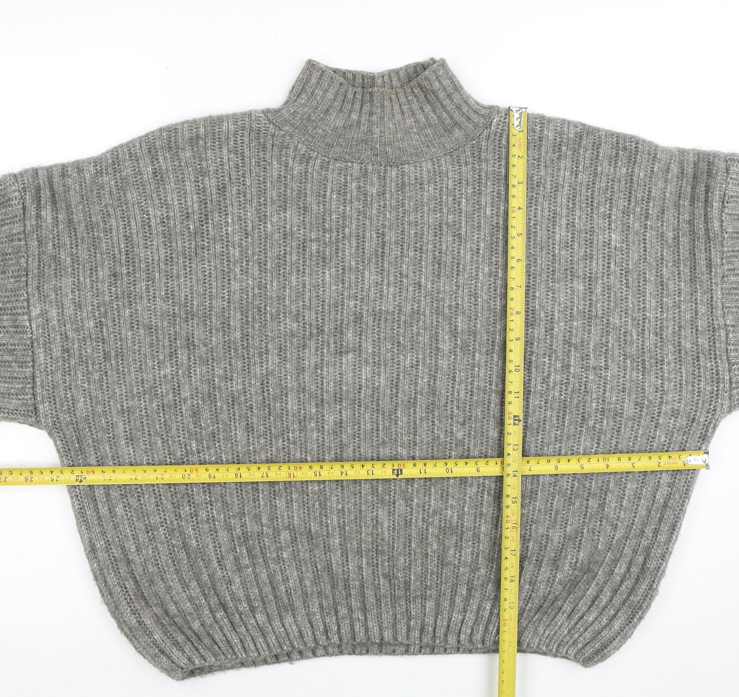 Womens UK Size S F&F Grey Pullover Jumper