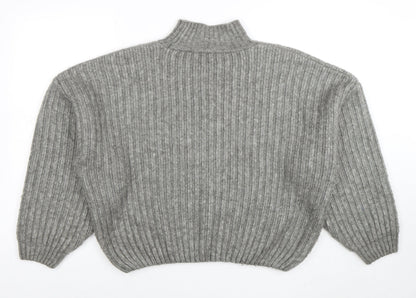 Womens UK Size S F&F Grey Pullover Jumper