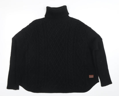 Womens UK Size M Superdry Black Pullover Jumper