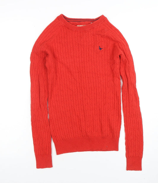 Womens UK Size 8 Jack Wills Red Pullover Jumper