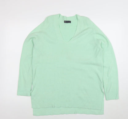 Womens UK Size 12 Marks and Spencer Green Pullover Jumper