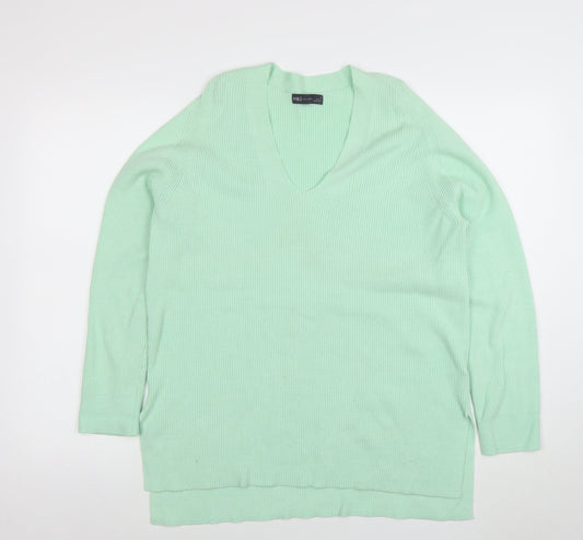 Womens UK Size 12 Marks and Spencer Green Pullover Jumper