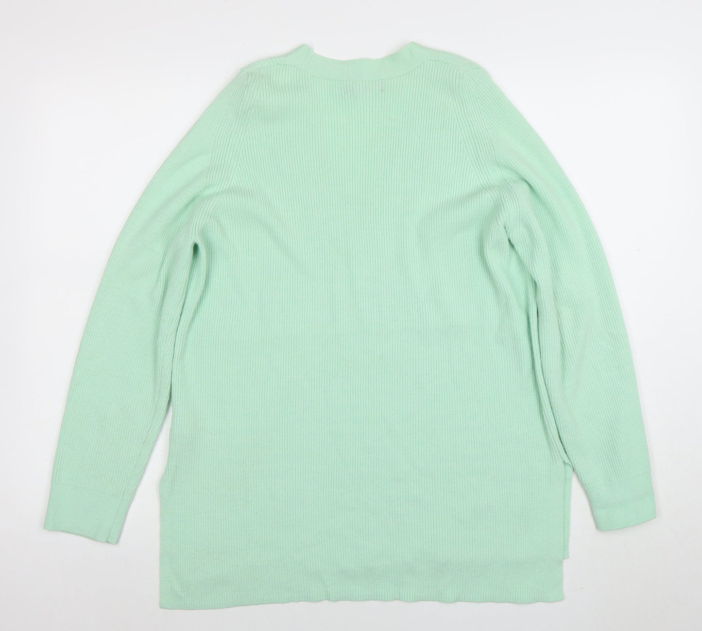 Womens UK Size 12 Marks and Spencer Green Pullover Jumper