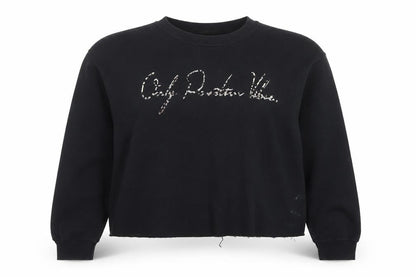 Womens UK Size S River Island Black Pullover Sweatshirt