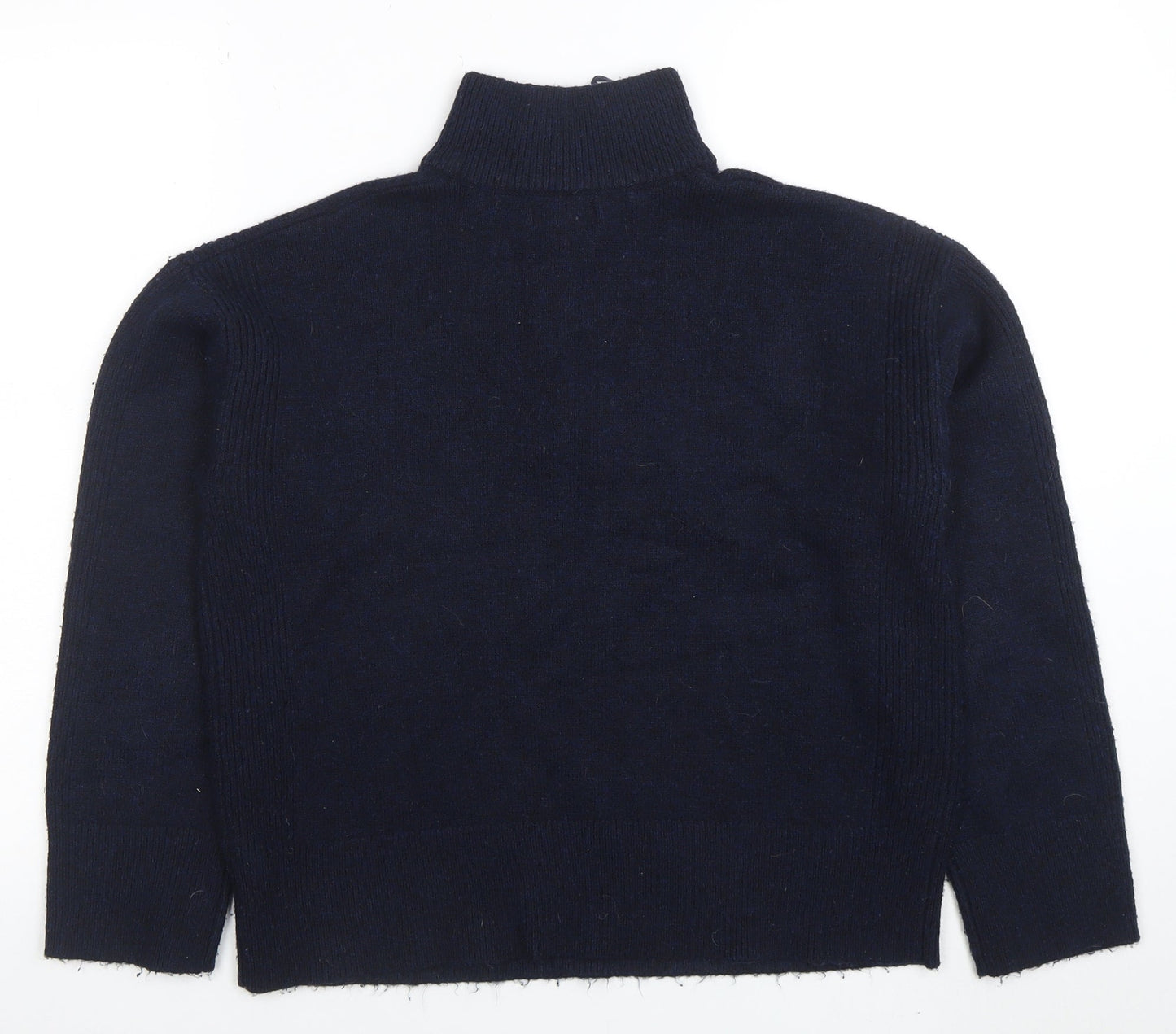 Womens UK Size S New Look Navy Henley Jumper