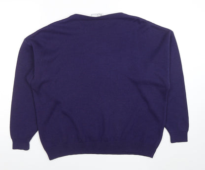 Womens UK Size 14-16 BHS Purple Pullover Jumper