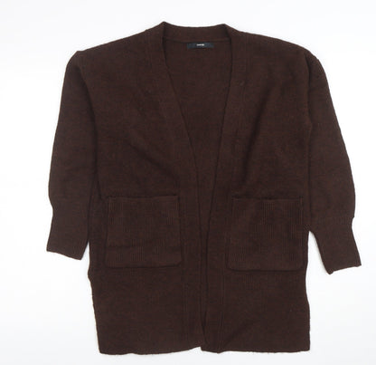 Womens UK Size S George Brown Cardigan Jumper