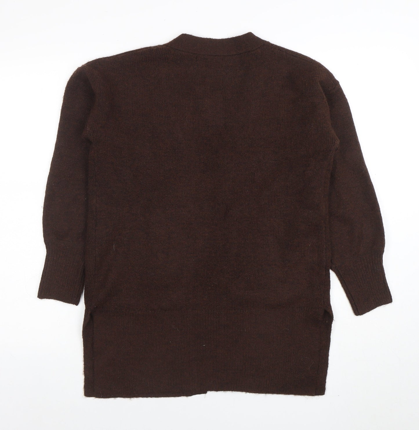 Womens UK Size S George Brown Cardigan Jumper