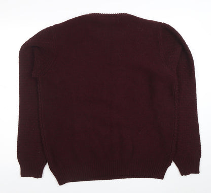 Mens UK Size XL Cedar Wood State Red Pullover Jumper