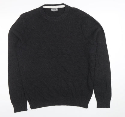 Mens UK Size L George Black Pullover Jumper